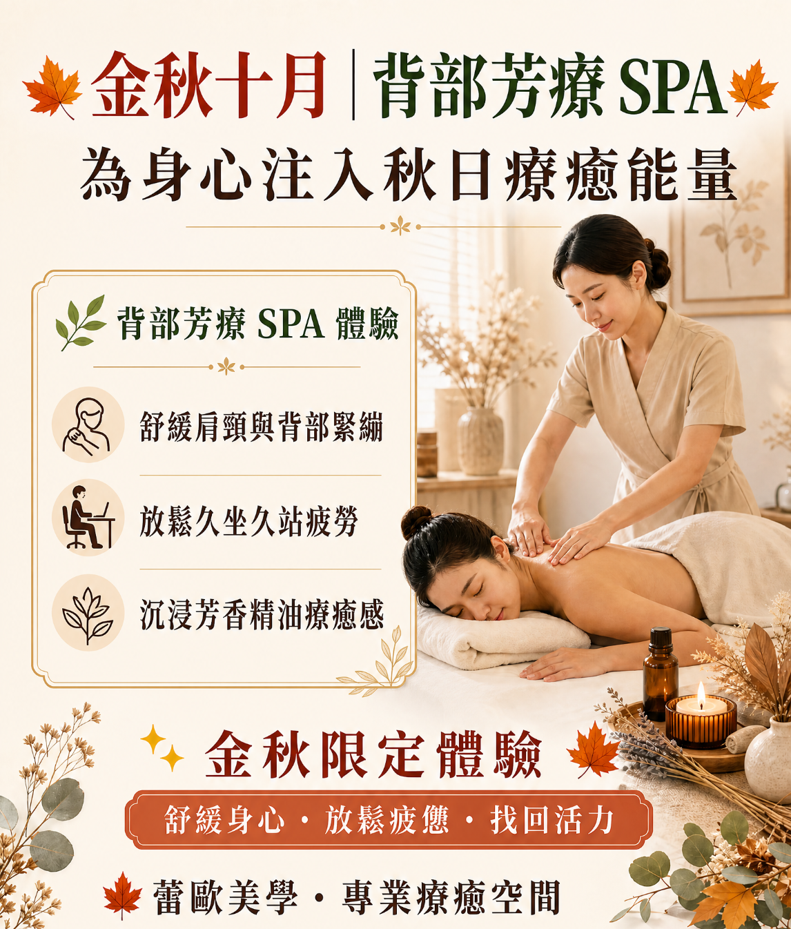 背部芳療spa